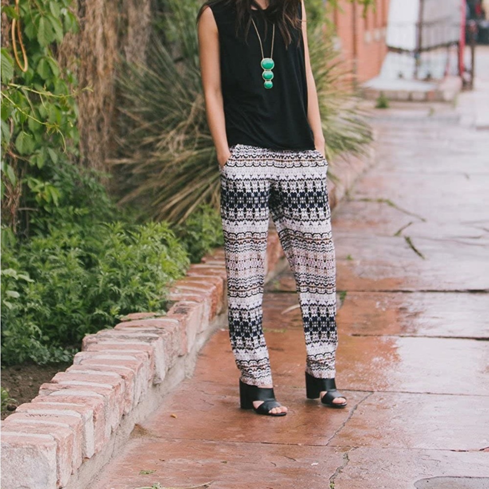 Printed Pull On Pants - image 4